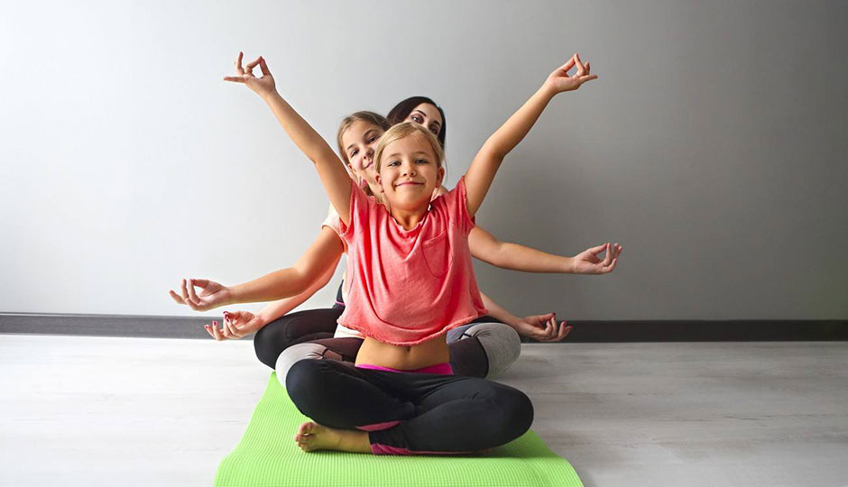 children and family yoga