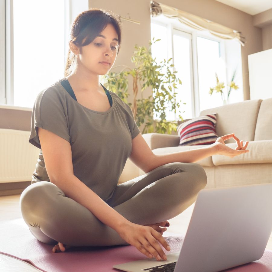 virtual online yoga class